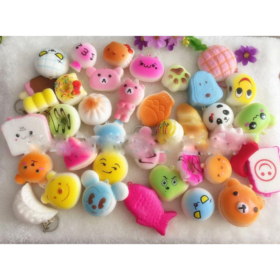 【夜市王】麵包慢回彈 迷你麵包鑰匙圈19元-細節圖2