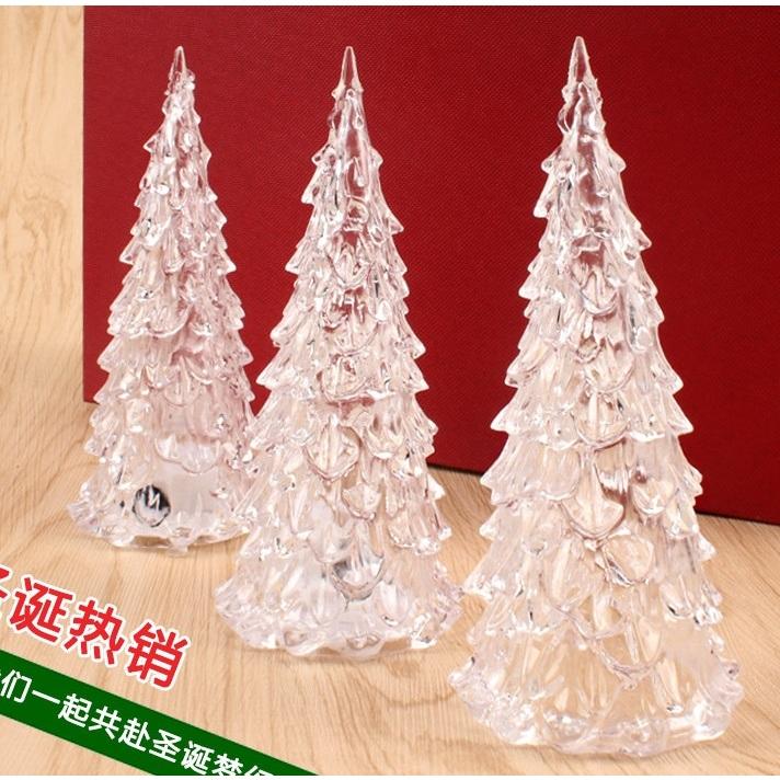 【夜市王】亞克力聖誕樹七彩小夜燈 19元-細節圖3