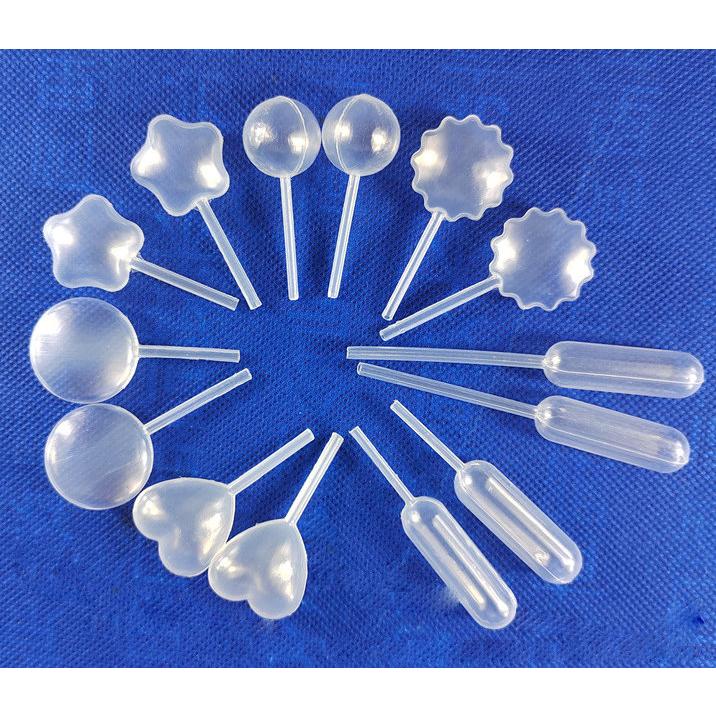 【夜市王】4ML滴吸管 愛心五角太陽花型滴吸管一包50個39元-細節圖2