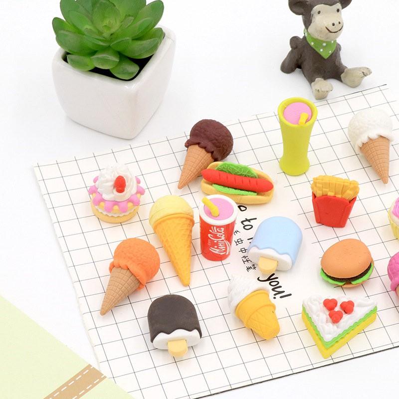 【夜市王】甜點乳酪漢堡系列盒裝橡皮 25元-細節圖2