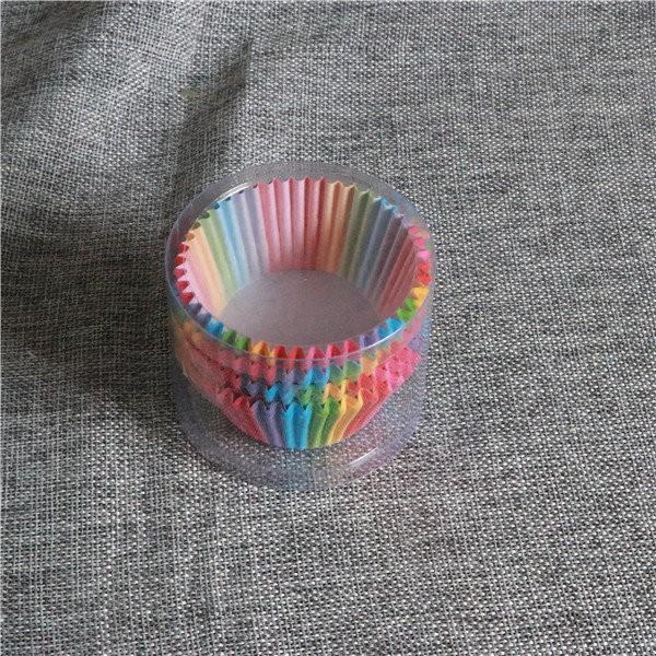 【夜市王】彩虹蛋糕紙杯 烘焙紙托包裝 約100個29元-細節圖3