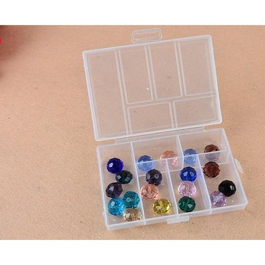 【夜市王】大號6格透明塑膠盒 飾品盒收納盒工具盒 大6格盒19元-細節圖3