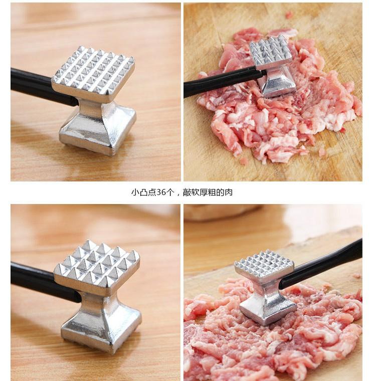 【夜市王】廚房用品 鋅合金不銹鋼雙面敲肉錘 肉錘 牛排錘 肉錘69元-細節圖2