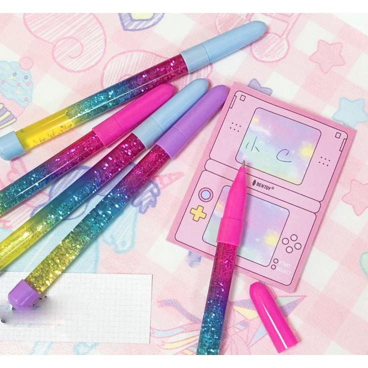 【夜市王】抖音仙女筆 魔法棒中性筆 水晶筆 液體流沙筆 小仙女中性筆黑色1枝 19元-細節圖2