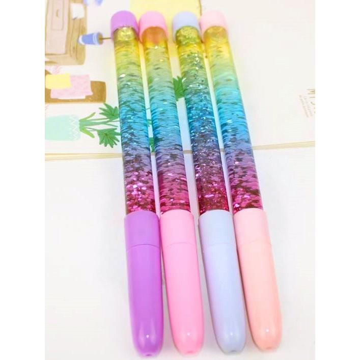【夜市王】抖音仙女筆 魔法棒中性筆 水晶筆 液體流沙筆 小仙女中性筆黑色1枝 19元-細節圖3