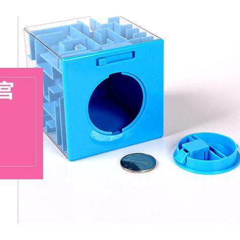 【夜市王】迷宮存錢罐 透明紙幣硬幣儲蓄存錢罐 立體迷宮存錢罐 59元-細節圖3