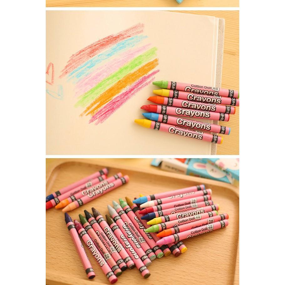 【夜市王】24色 蠟筆 24色蠟筆 35元-細節圖3