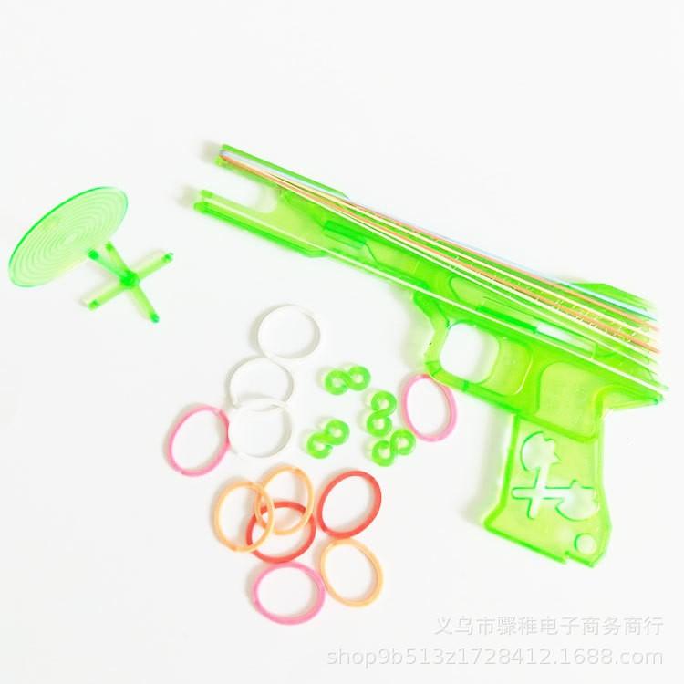 【夜市王】6連發橡皮筋槍 皮筋槍 DIY橡皮筋槍19元-細節圖2