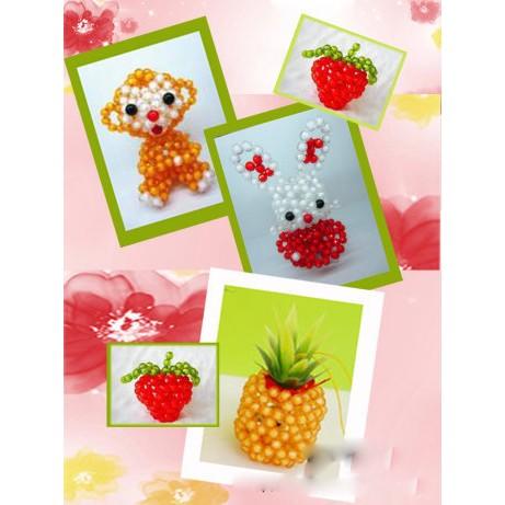 【夜市王】8MM珠  DIY手工串珠材料8mm96面壓克力地球珠子 珠中珠 8MM珠 100顆15元-細節圖3