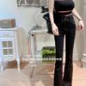 【S.T SHOP現貨】6365 完美比例俐落抓鬚車線微喇叭長褲-規格圖11