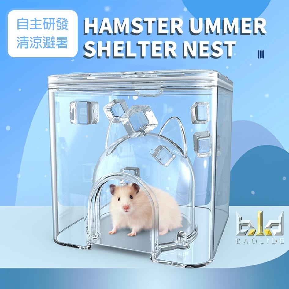 【現貨+免運!寵物消暑 】倉鼠屋 倉鼠窩 倉鼠躲避窩 黃金鼠窩 寵物鼠 三線用品  小鼠凉感空調房 倉鼠冰屋 水立方冰屋-細節圖3