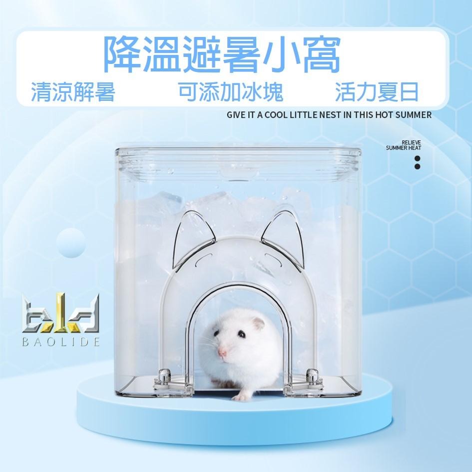 【現貨+免運!寵物消暑 】倉鼠屋 倉鼠窩 倉鼠躲避窩 黃金鼠窩 寵物鼠 三線用品  小鼠凉感空調房 倉鼠冰屋 水立方冰屋-細節圖4