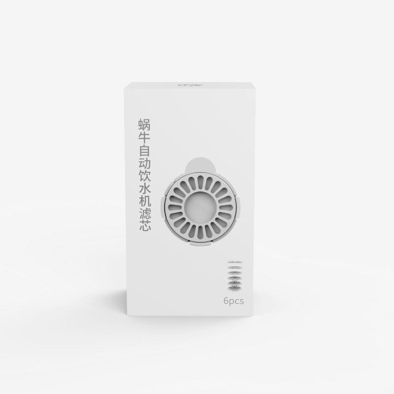 【加購】六入濾心套裝 蝸牛飲水器專用濾網 蝸牛餵水器專用過濾棉 蝸牛造型自動飲水機濾芯 寵物飲水器濾芯 寵物飲水機過濾片-細節圖3