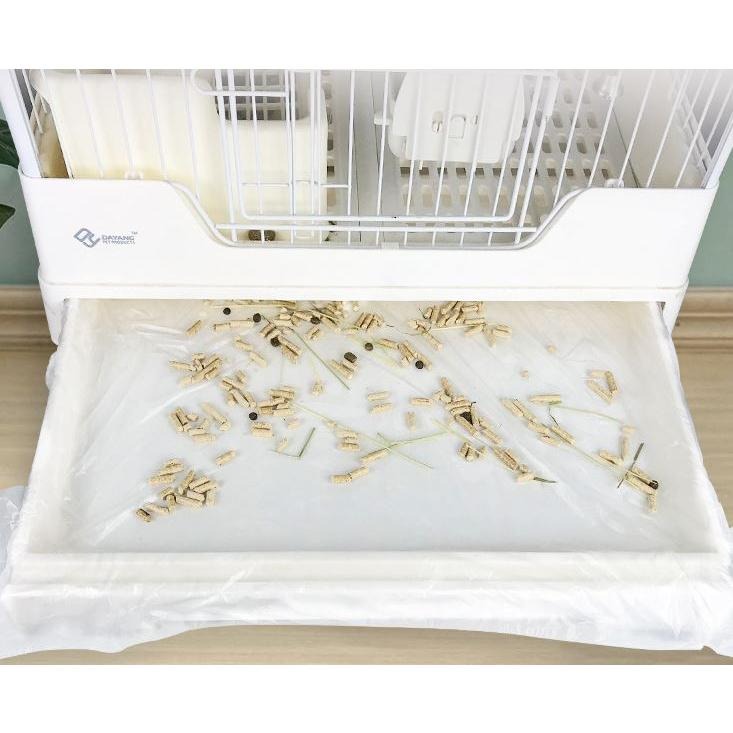 【現貨+免運】 寵物垃圾收納袋 兔籠 鼠籠薄膜套 貓砂袋 倉鼠 荷蘭豬寵物籠子底盤廁所薄膜套 可伸縮小型一次性垃圾收納袋-細節圖4