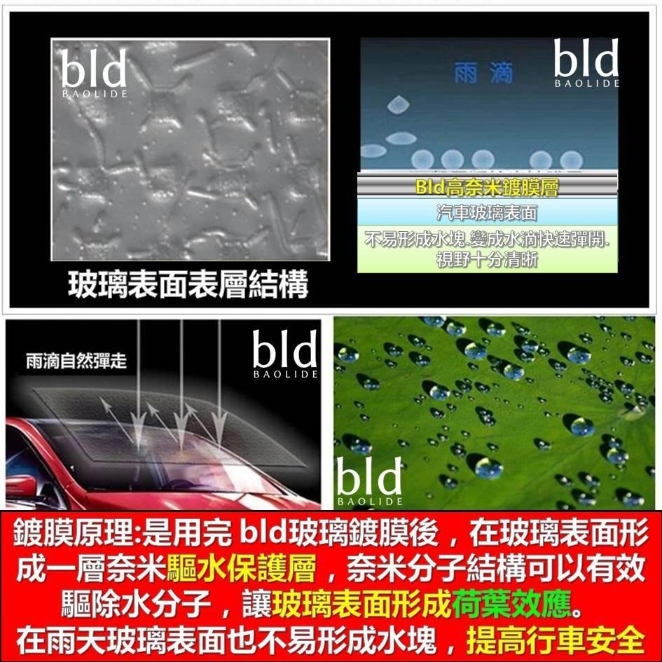 【臺現貨!免運】bld 隱形雨刷 潑水劑 防水噴霧 防雨劑 玻璃防潑水 鍍膜劑 雨刷精 疏水劑 玻璃鍍膜 洗車 汽車美容-細節圖6