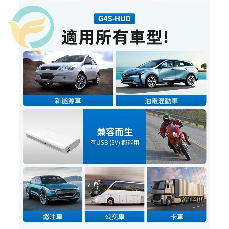 【台灣現貨!免運】G4s 汽車抬頭顯示器 HUD GPS 體積小 防超速 時速顯示 汽車時速顯示器 老車專用 儀錶板時速-細節圖4