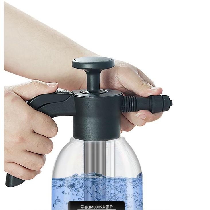 【升級!現貨-免運】洗車泡沫噴壺 2L大容量噴霧瓶 高壓泡沫壺 洗車泡沫噴瓶 噴壺 泡沫槍 洗車用品 泡沫清洗工具 噴水-細節圖4