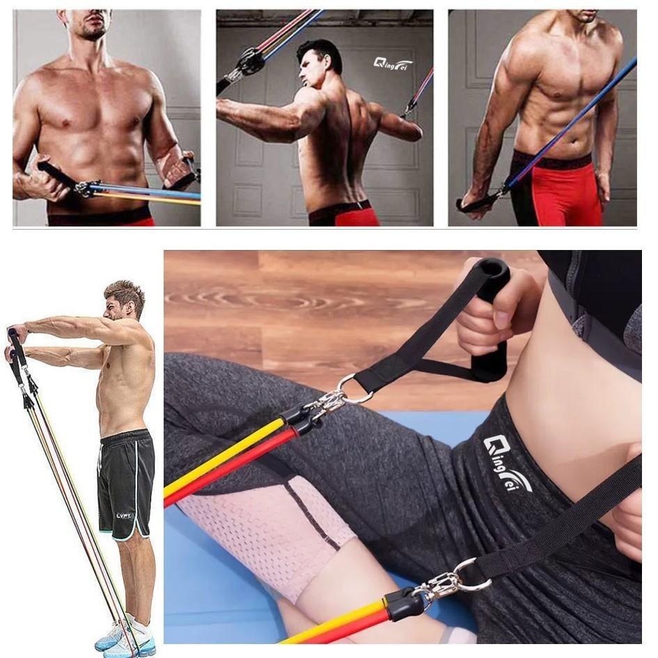 台灣現貨🔥 拉力繩 彈力繩 拉力帶 彈力帶 阻力帶 阻力繩 健身 拉力器 瑜珈繩 彈力繩 訓練帶 運動 擴胸器 握力器-細節圖5
