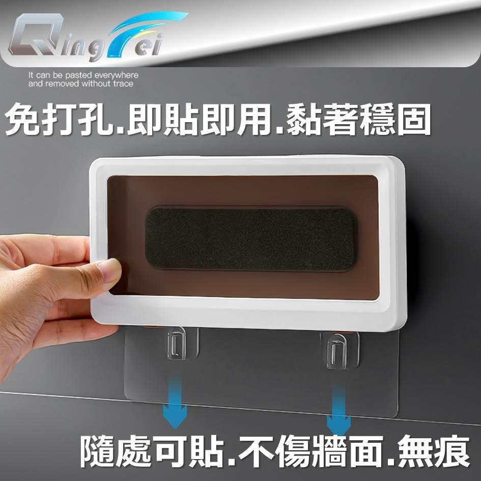 🔥現貨 浴室防水手機盒 ! 浴室手機支架 免打孔 無痕黏貼式 靈敏觸控 防水架 追劇神器 浴室置物架 手機架 浴室收架-細節圖7