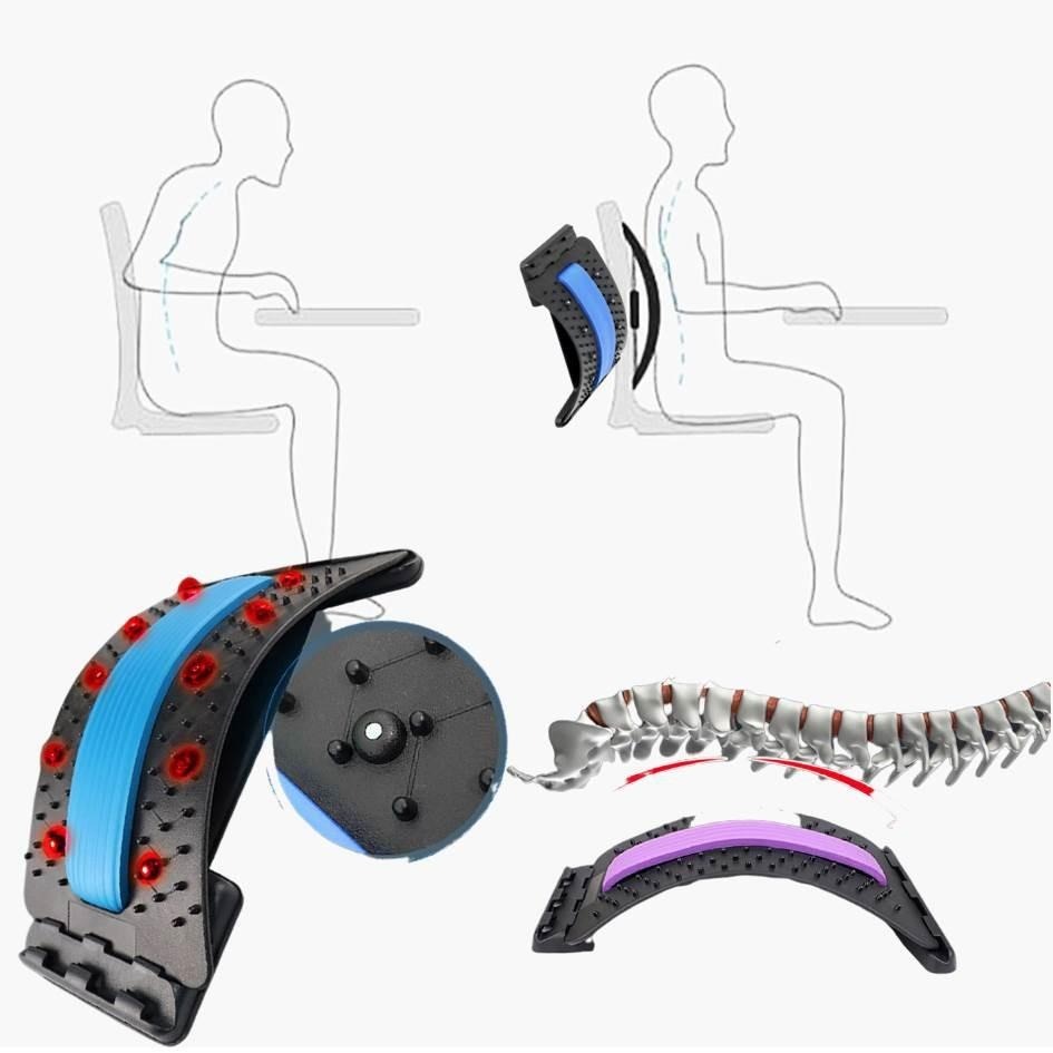 【台灣現貨!免運】 頸椎腰椎伸展器 背部伸展器 拉背神器 頸椎伸展 駝背 腰痠 腰部伸展器 腰椎伸展器 拉筋板 腰椎牽引-細節圖6