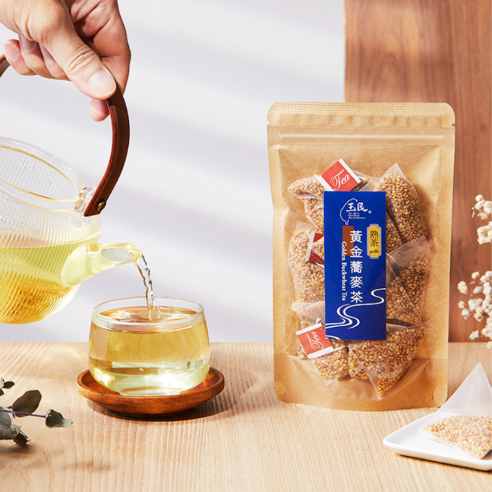 玉民 黃金蕎麥茶｜無咖啡因茶包｜立體三角茶包｜熟茶/生粒｜冷泡茶｜熱泡茶｜台灣製-細節圖4