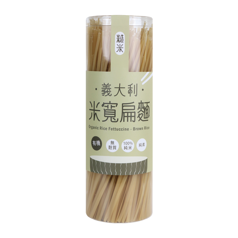 銀川 有機純米麵條（白米/糙米/黑米/蕎麥）有機義大利米寬扁麵-規格圖9