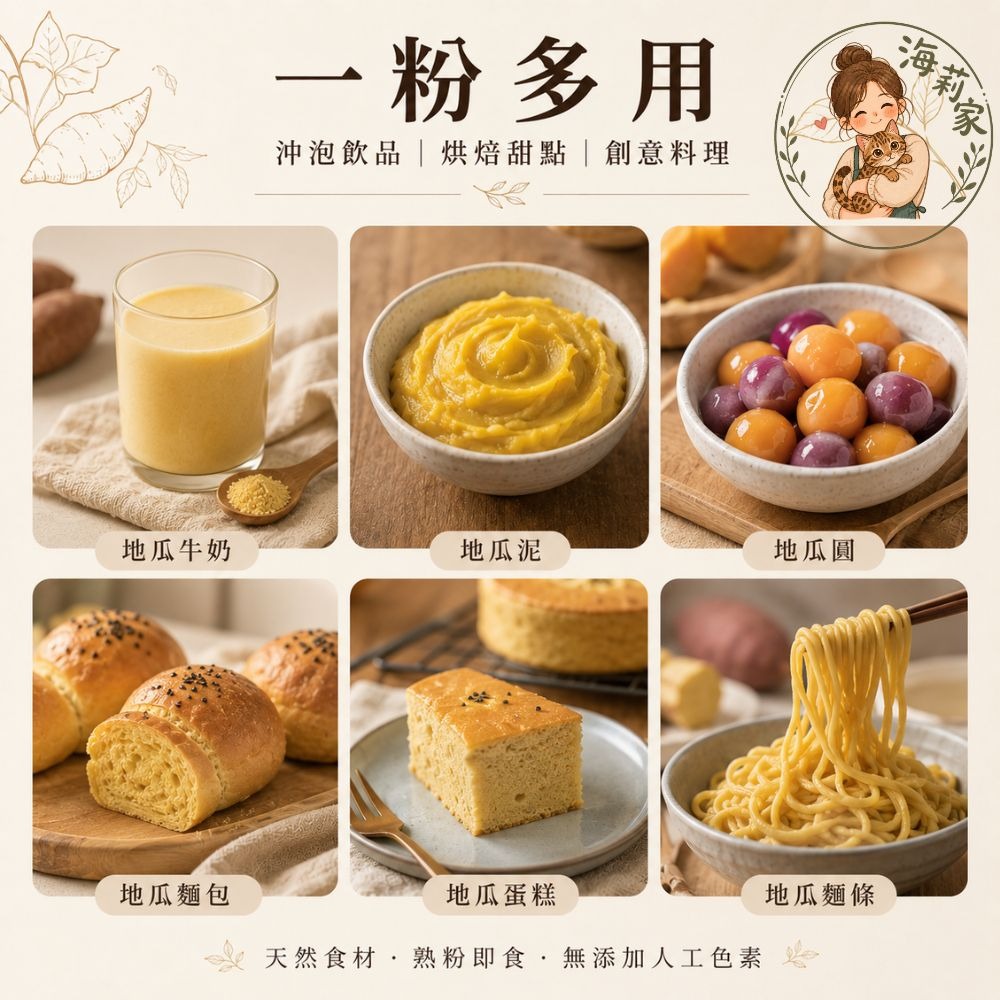 地瓜粉500g｜57號黃金地瓜粉 66號紅甘藷粉 烘焙原料 天然色粉 熟粉即食 麵包蛋糕饅頭 地瓜圓 沖泡飲品-細節圖4