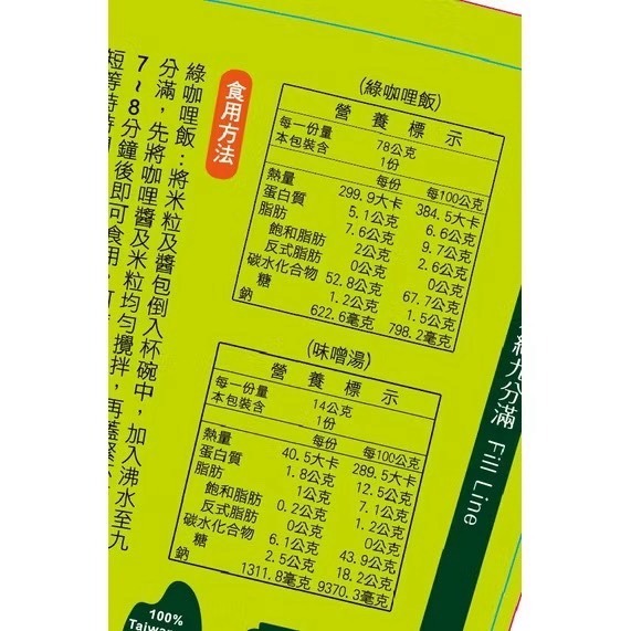 海莉家【源順】即食米飯 綠咖哩飯 附味噌湯 即食飯 綠咖哩 味噌-細節圖4