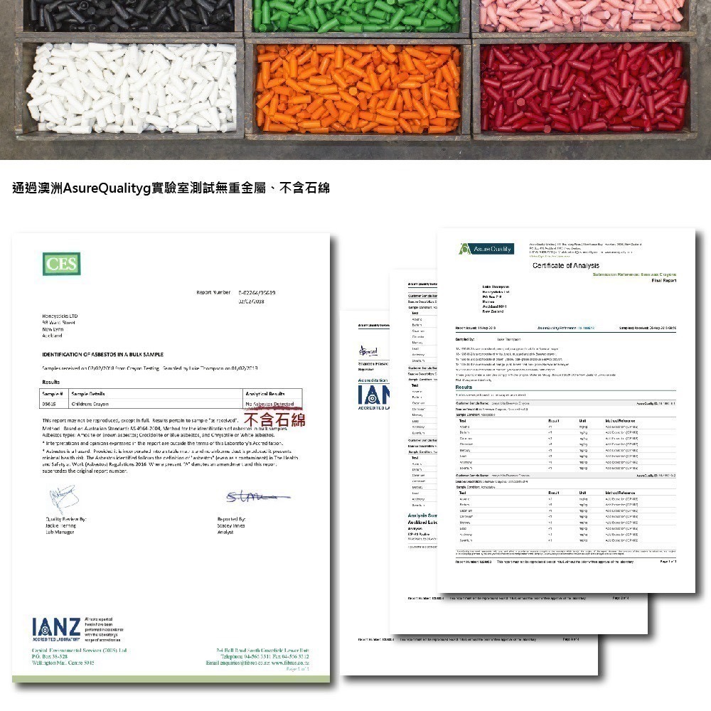 Honey Sticks 紐西蘭天然蜂蠟蠟筆 - 12色矮胖型（1歲以上寶寶適用）-細節圖7