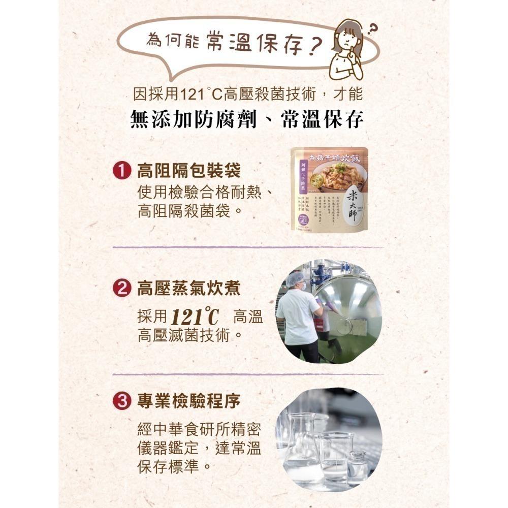 米大師 即食調味飯 (大甲芋頭油飯/櫻花蝦油飯)-細節圖7