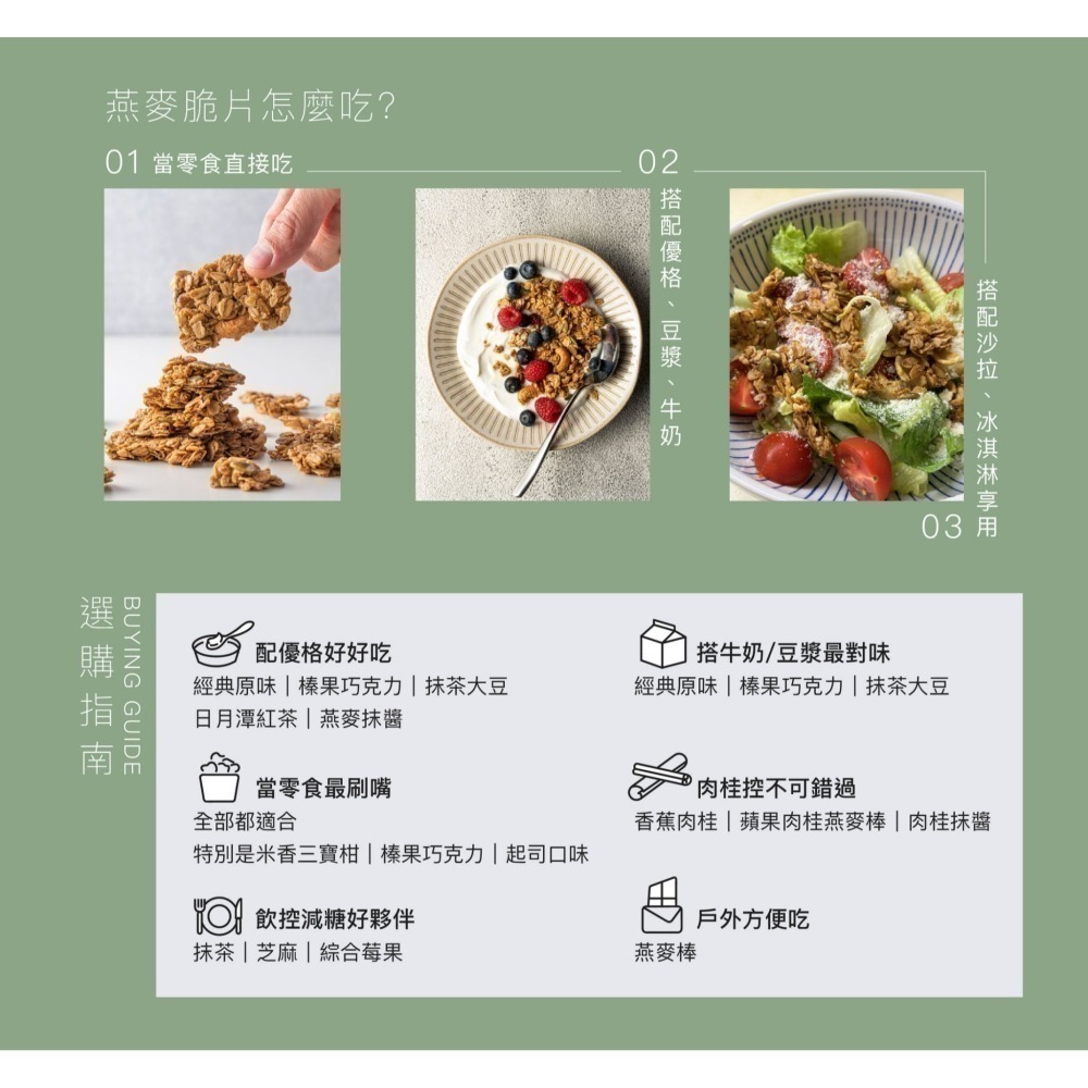 海莉家【穀卡卡】燕麥脆片(原味/巧克力/紅茶/抹茶/米香柑橘/夏威夷豆可可/黑巧覆盆莓) 燕麥片 燕麥棒-細節圖5