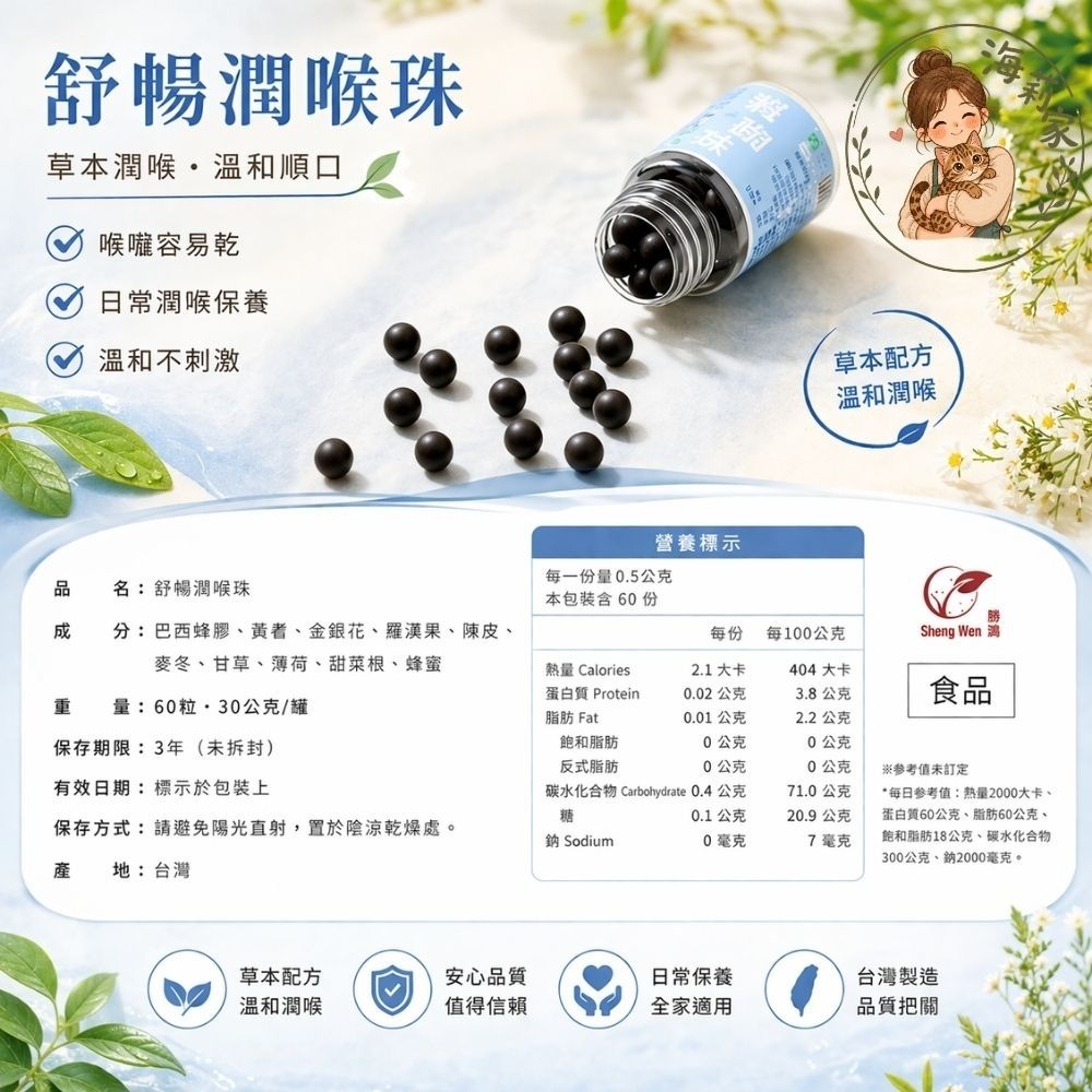 大聲叫喉爽錠｜潤喉糖｜羅漢果喉糖｜爽喉錠｜開聲不卡｜唱歌必備｜草本潤喉｜梁時｜台灣製-細節圖3