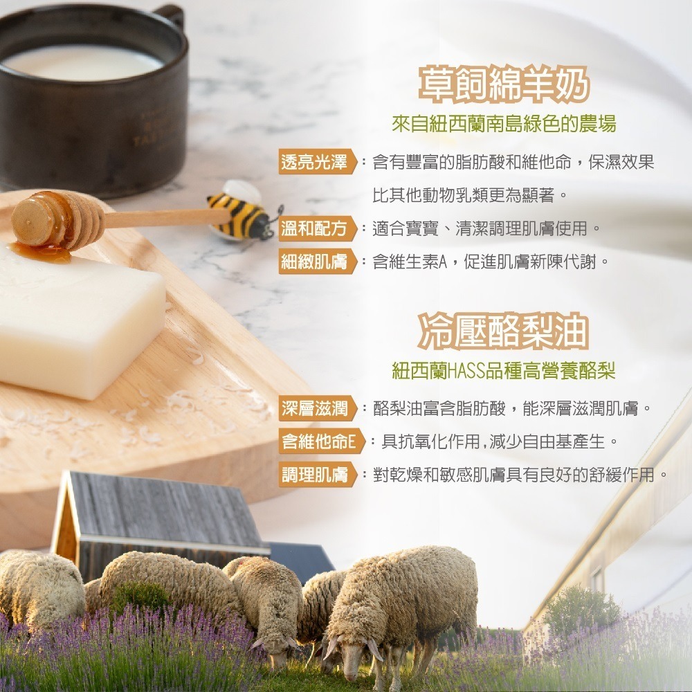 海莉家 Somuch 綿羊乳護膚 (酪梨麥蘆卡蜂蜜/酪梨乳油木果)-細節圖5
