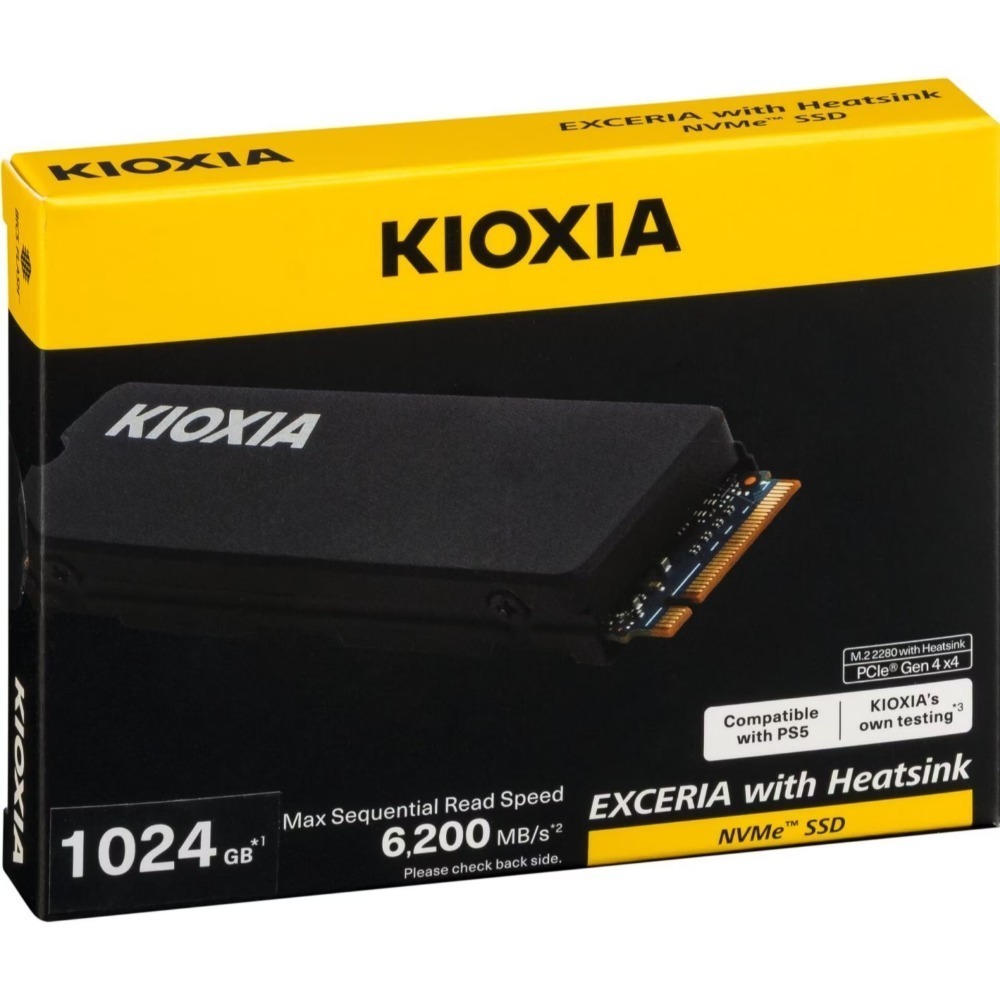 KIOXIA 鎧俠 Exceria with Heatsink 1TB/2TB PCIe Gen4x4 M.2 SSD-規格圖3