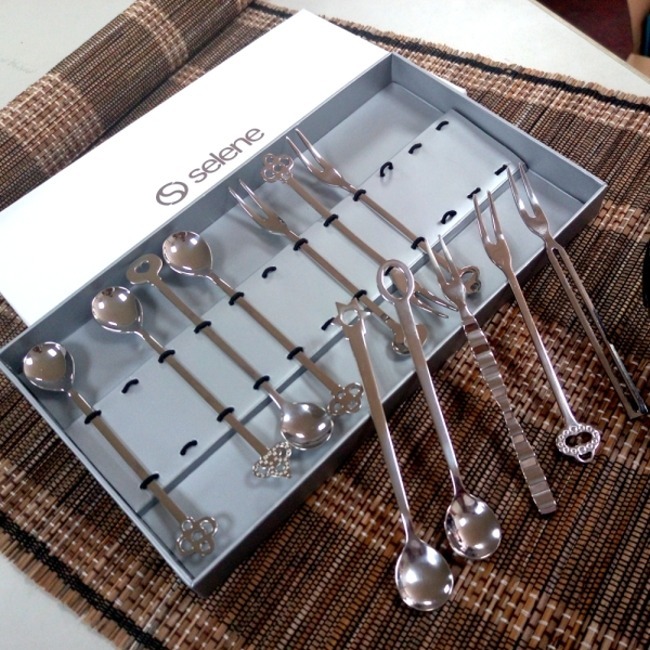 TSY歐日廚房臻品 不鏽鋼點心叉匙組(盒裝12支)-細節圖2