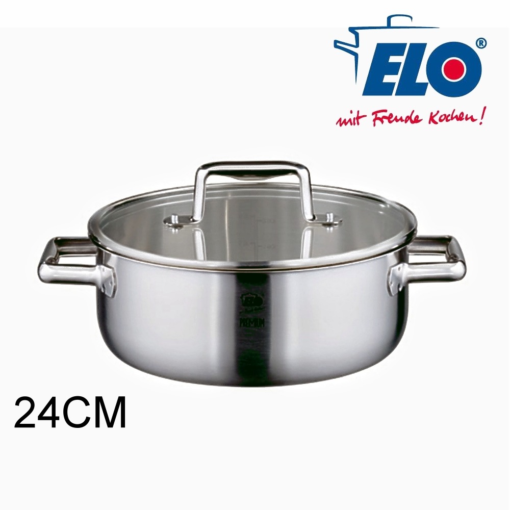 德國ELO Multilayer 不鏽鋼雙耳低身湯鍋(24CM)-細節圖2