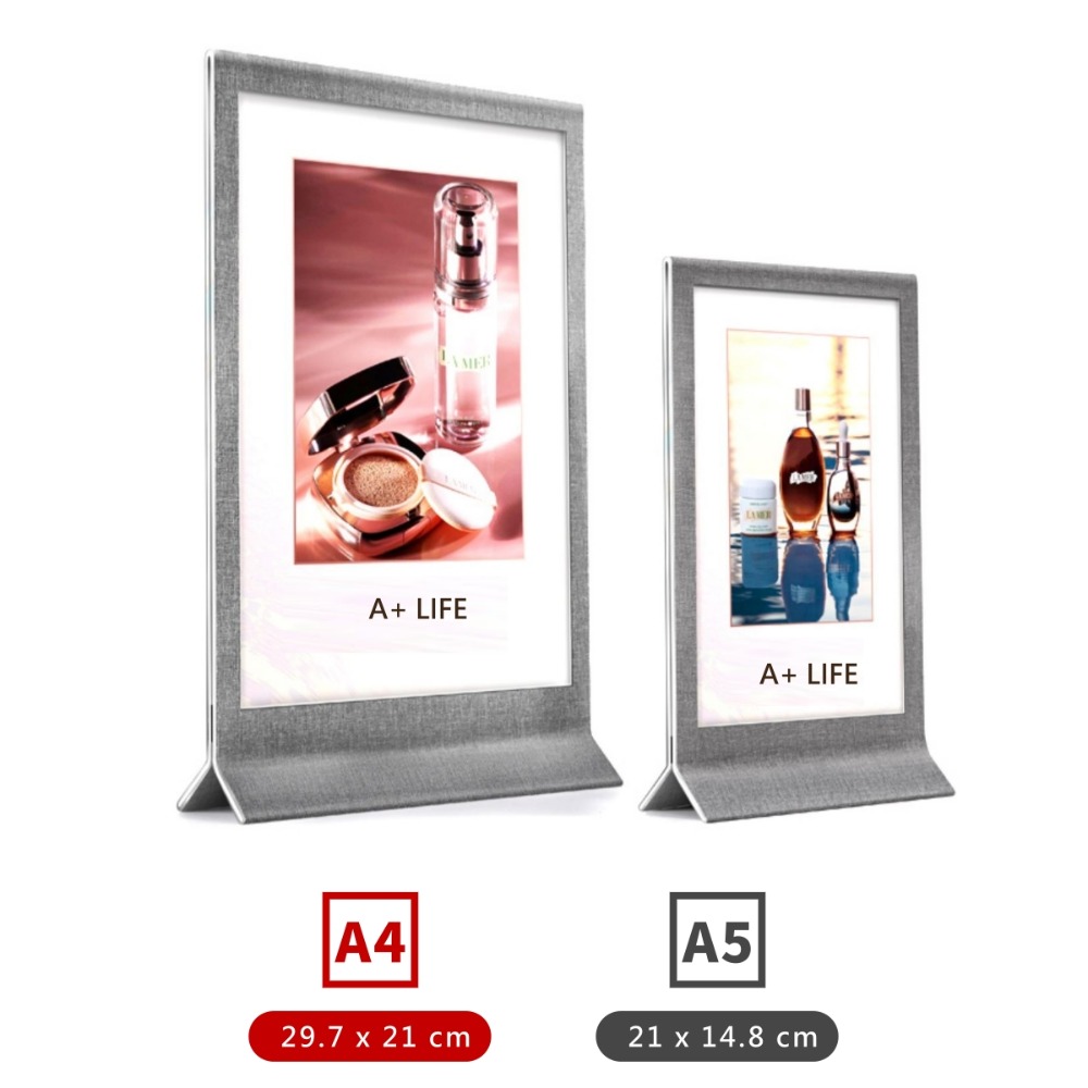 仿布紋皮革 桌牌 立牌 菜單架 展示牌 展示架 酒水 MENU 服飾店-規格圖4