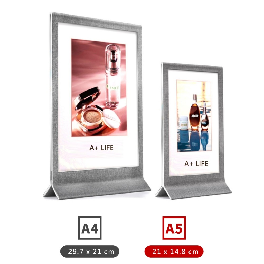 仿布紋皮革 桌牌 立牌 菜單架 展示牌 展示架 酒水 MENU 服飾店-規格圖4