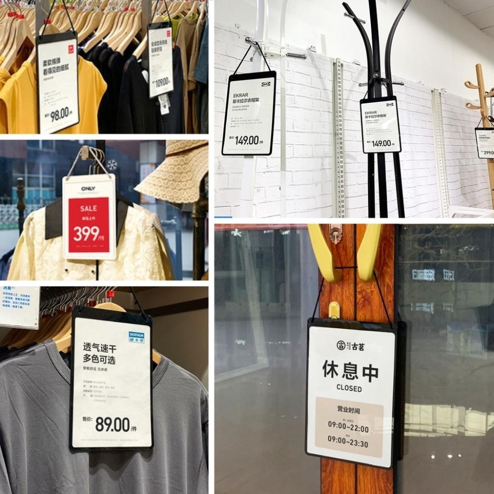 吊牌 掛牌 營業中 休息中 服飾吊牌 門牌 立牌 展示牌 黑 白-細節圖4