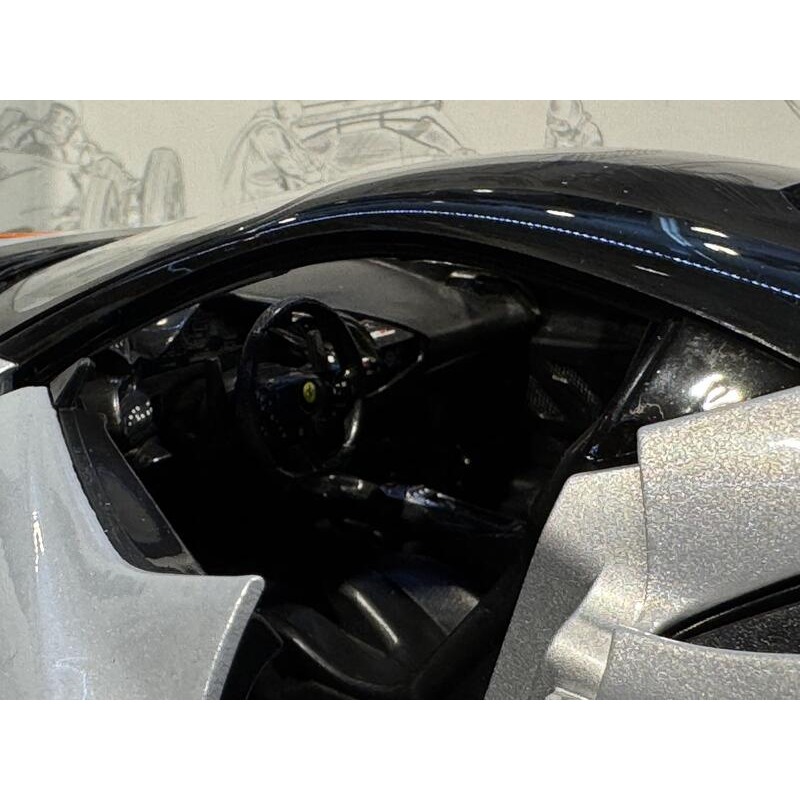 吉華@ 1/18 Bburago Ferrari SF90 XX Stadale Silver-細節圖5