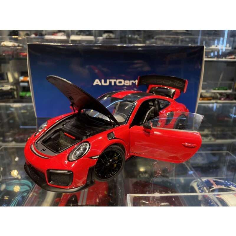 吉華@ 1/18 AutoArt PORSCHE 911 (991.2) GT2 RS WEISSACH Red-細節圖5