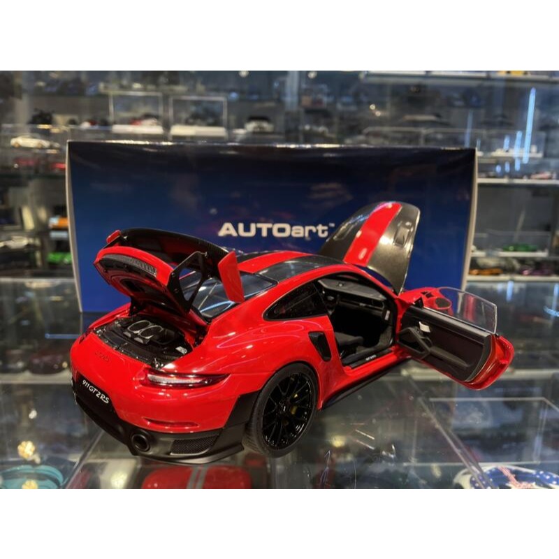 吉華@ 1/18 AutoArt PORSCHE 911 (991.2) GT2 RS WEISSACH Red-細節圖6