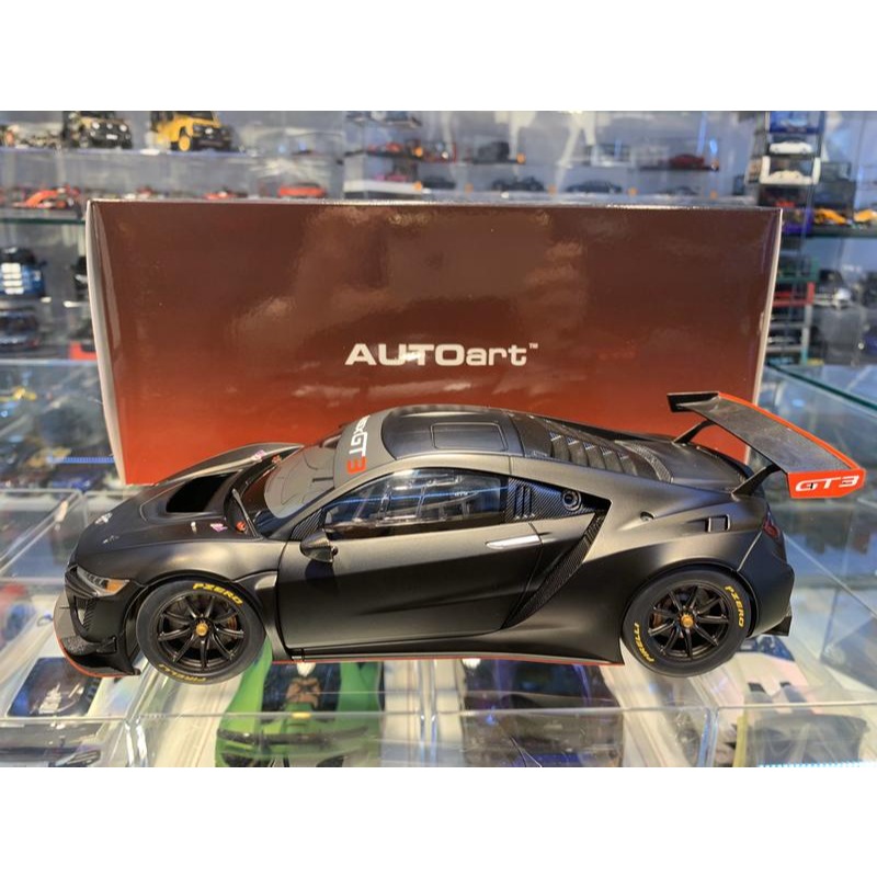 吉華科技@1/18 AUTOart 81899 本田 NSX GT3 2018 (消光黑)-細節圖2