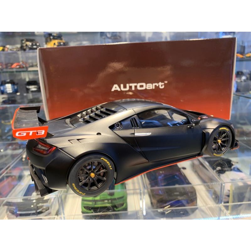 吉華科技@1/18 AUTOart 81899 本田 NSX GT3 2018 (消光黑)-細節圖3