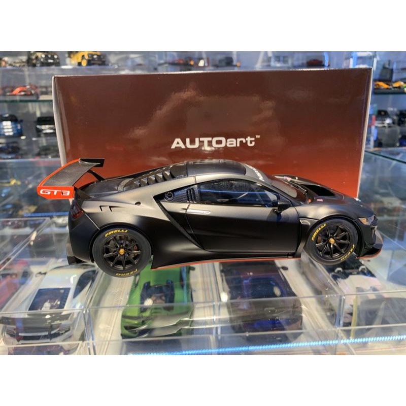 吉華科技@1/18 AUTOart 81899 本田 NSX GT3 2018 (消光黑)-細節圖4