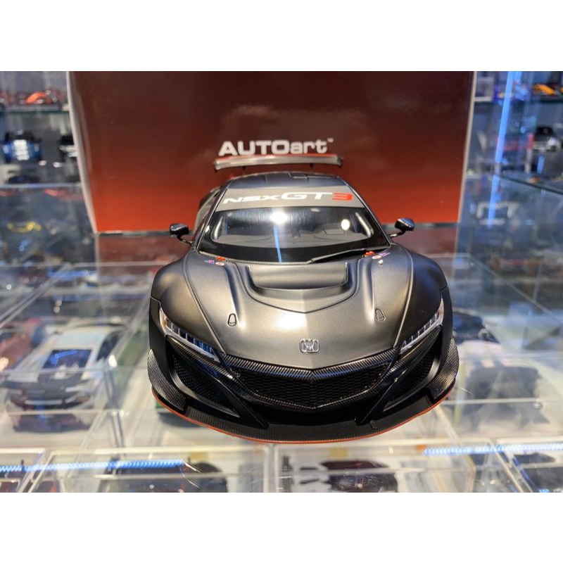吉華科技@1/18 AUTOart 81899 本田 NSX GT3 2018 (消光黑)-細節圖5