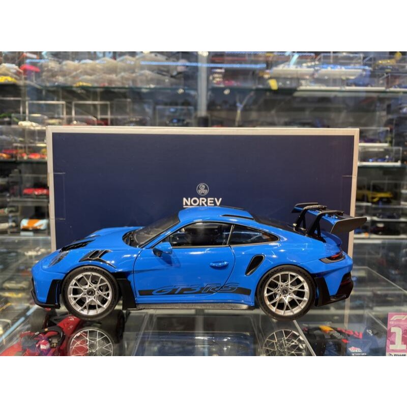 吉華@ 1/18 NOREV 187358 Porsche 911 992 GT3 RS 2022 Sharkblue-細節圖2