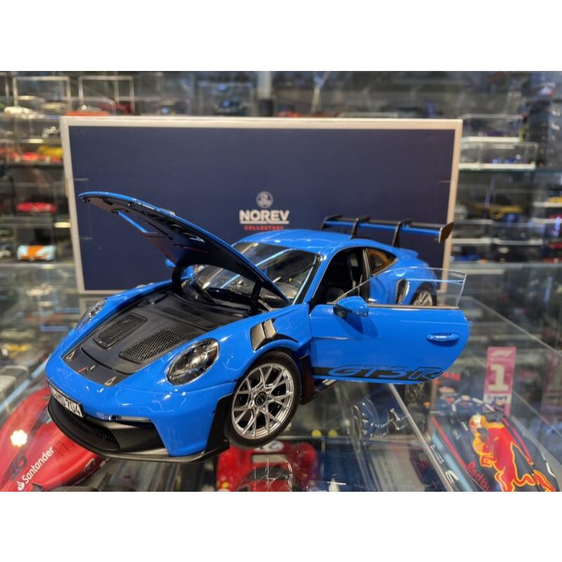 吉華@ 1/18 NOREV 187358 Porsche 911 992 GT3 RS 2022 Sharkblue-細節圖5