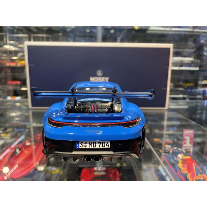 吉華@ 1/18 NOREV 187358 Porsche 911 992 GT3 RS 2022 Sharkblue-細節圖8