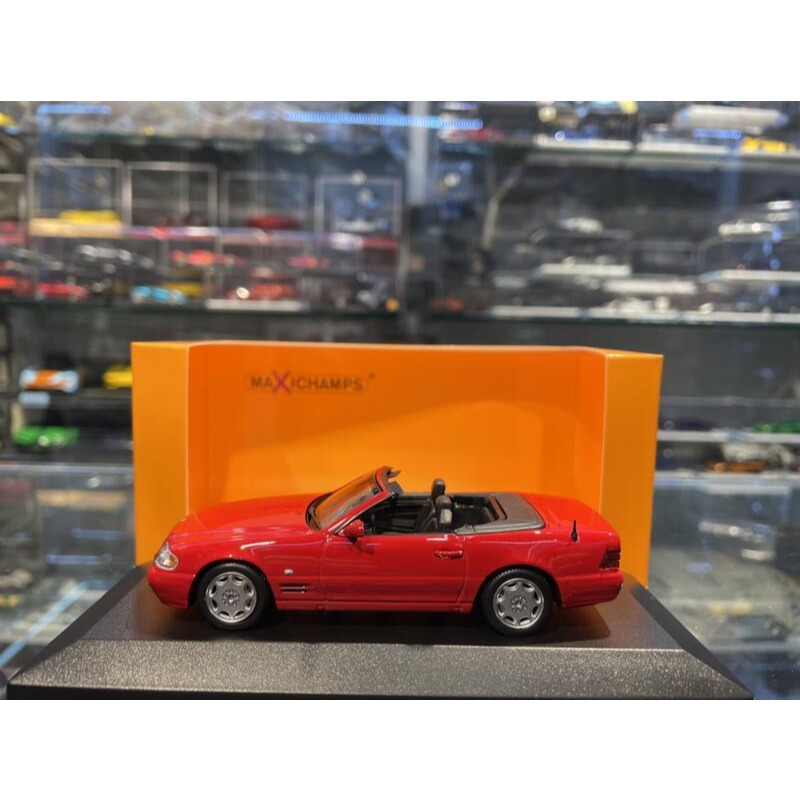 吉華@ 1/43 MINICHAMSP MERCEDES-BENZ SL-CLASS (R129) 1999 RED-細節圖2